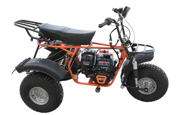 Трицикл Мотомир САФАРИ-3LЕ-8+ ТРИТОН 2 (длинное седло, сзади 2 амортизатора Урал) оранжевая рама | Мототека Трицикл Мотомир САФАРИ-3LЕ-8+ ТРИТОН 2 (длинное седло, сзади 2 амортизатора Урал) оранжевая рама | Мототека