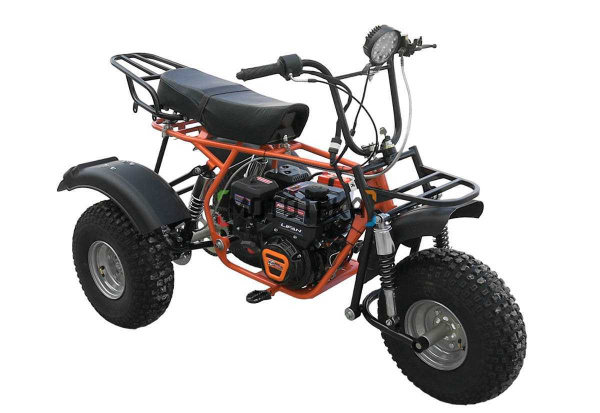 Трицикл Мотомир САФАРИ-3LЕ-8+ ТРИТОН 2 (длинное седло, сзади 2 амортизатора Урал) оранжевая рама | Мототека Трицикл Мотомир САФАРИ-3LЕ-8+ ТРИТОН 2 (длинное седло, сзади 2 амортизатора Урал) оранжевая рама | Мототека